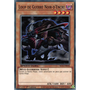 Yu-Gi-Oh TCG SGX3-FRI18 C Loup de Guerre Noir-d'Encre Speed Duel GX : Les Duellistes des Ombres