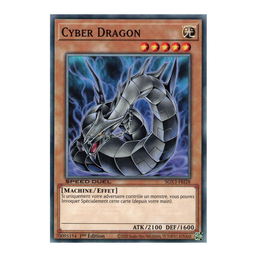 Yu-Gi-Oh TCG SGX3-FRI28 C Cyber Dragon Speed Duel GX : Les Duellistes des Ombres