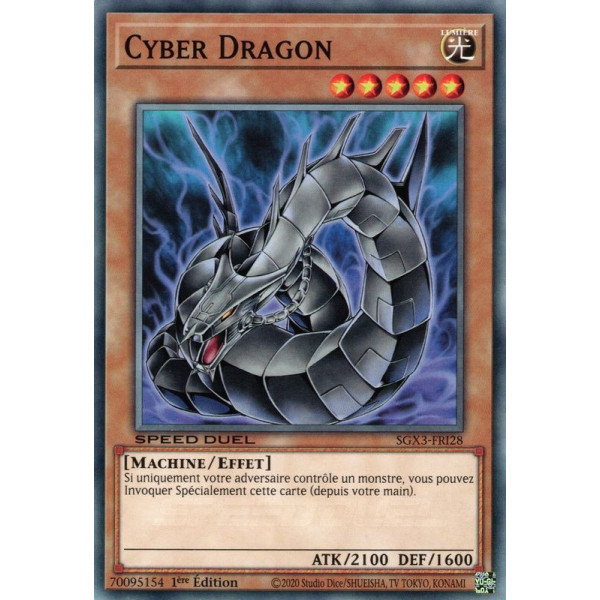 Yu-Gi-Oh TCG SGX3-FRI28 C Cyber Dragon Speed Duel GX : Les Duellistes des Ombres