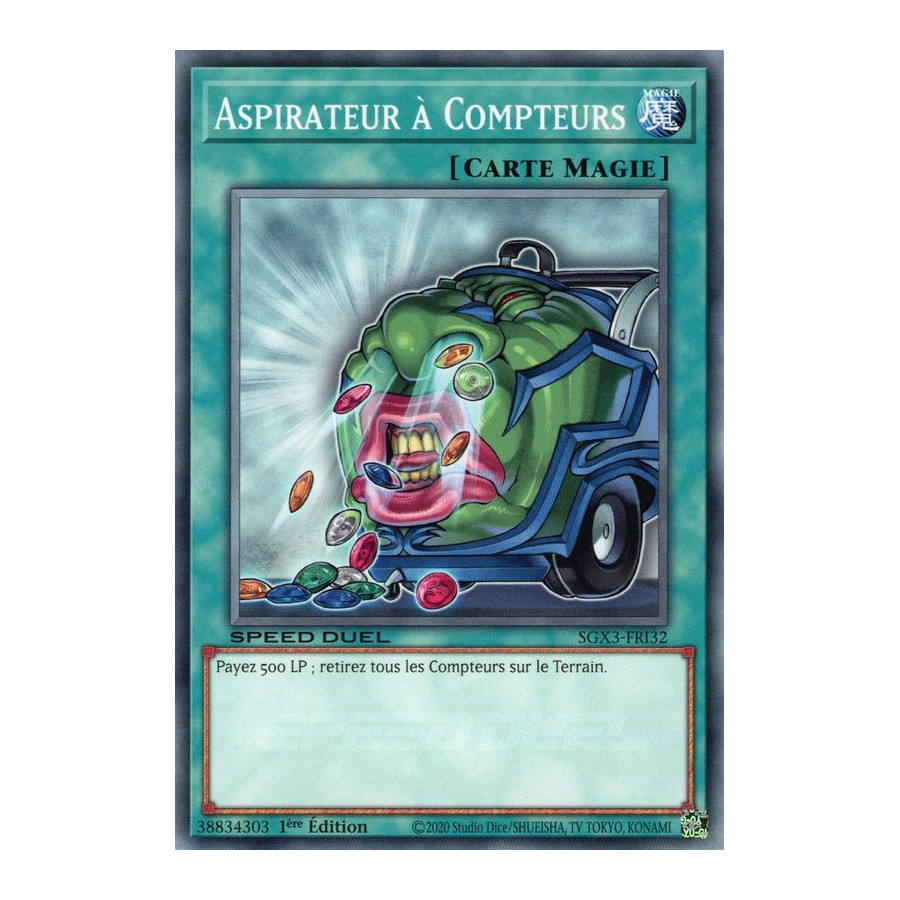 Yu-Gi-Oh TCG SGX3-FRI32 C Aspirateur à Compteurs Speed Duel GX : Les Duellistes des Ombres