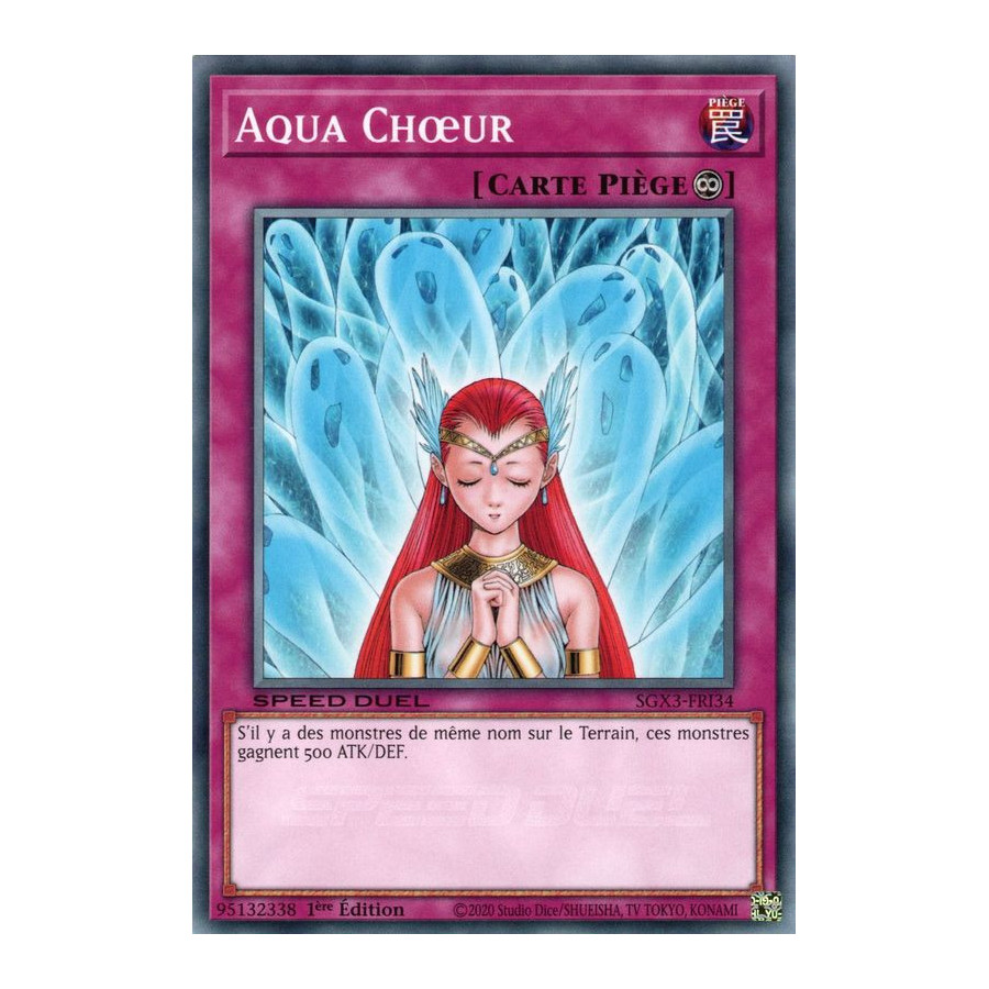 Yu-Gi-Oh TCG SGX3-FRI34 C Aqua Chœur Speed Duel GX : Les Duellistes des Ombres