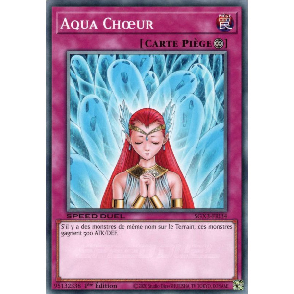 Yu-Gi-Oh TCG SGX3-FRI34 C Aqua Chœur Speed Duel GX : Les Duellistes des Ombres