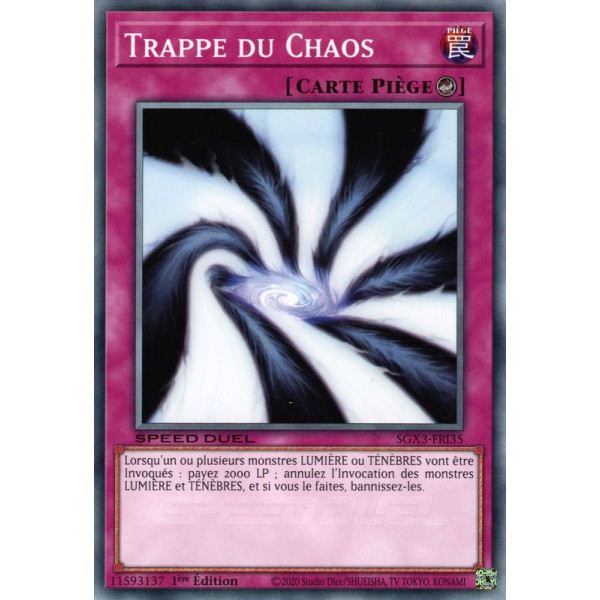 Yu-Gi-Oh TCG SGX3-FRI35 C Trappe du Chaos Speed Duel GX : Les Duellistes des Ombres