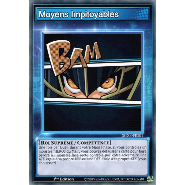 Yu-Gi-Oh TCG SGX3-FRS01 C Moyens Impitoyables Speed Duel GX : Les Duellistes des Ombres