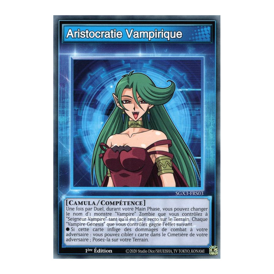 Yu-Gi-Oh TCG SGX3-FRS03 C Aristocratie Vampirique Speed Duel GX : Les Duellistes des Ombres