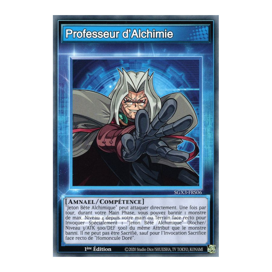 Yu-Gi-Oh TCG SGX3-FRS06 C Professeur d'Alchimie Speed Duel GX : Les Duellistes des Ombres