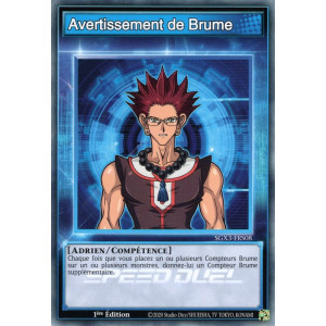 Yu-Gi-Oh TCG SGX3-FRS08 C Avertissement de Brume Speed Duel GX : Les Duellistes des Ombres