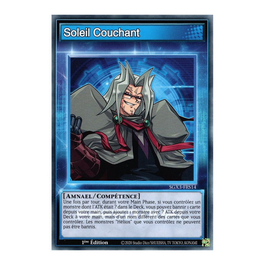 Yu-Gi-Oh TCG SGX3-FRS14 C Soleil Couchant Speed Duel GX : Les Duellistes des Ombres