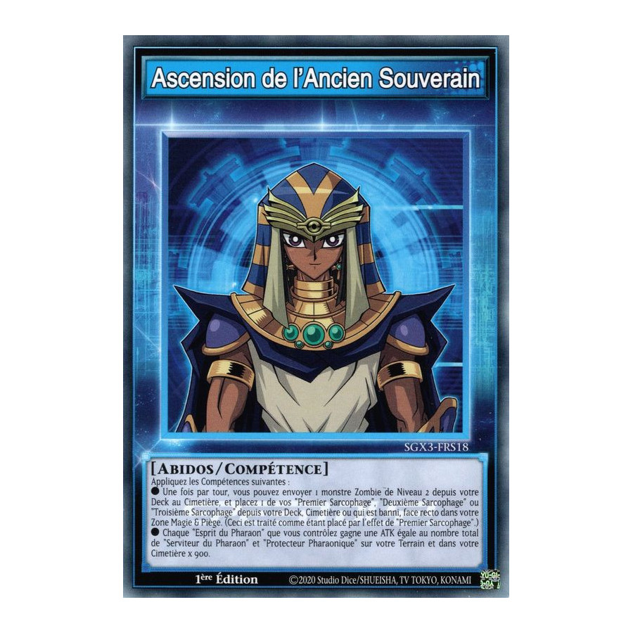 Yu-Gi-Oh TCG SGX3-FRS18 C Ascension de l'Ancien Souverain Speed Duel GX : Les Duellistes des Ombres