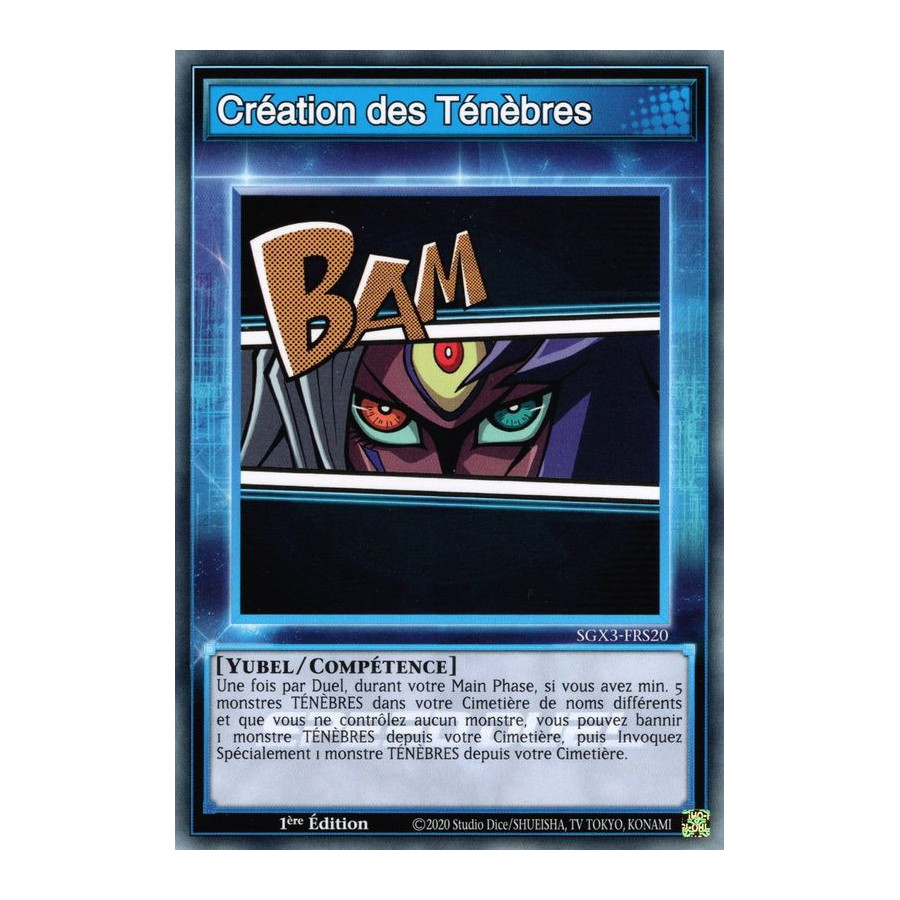 Yu-Gi-Oh TCG SGX3-FRS20 C Création des Ténèbres Speed Duel GX : Les Duellistes des Ombres