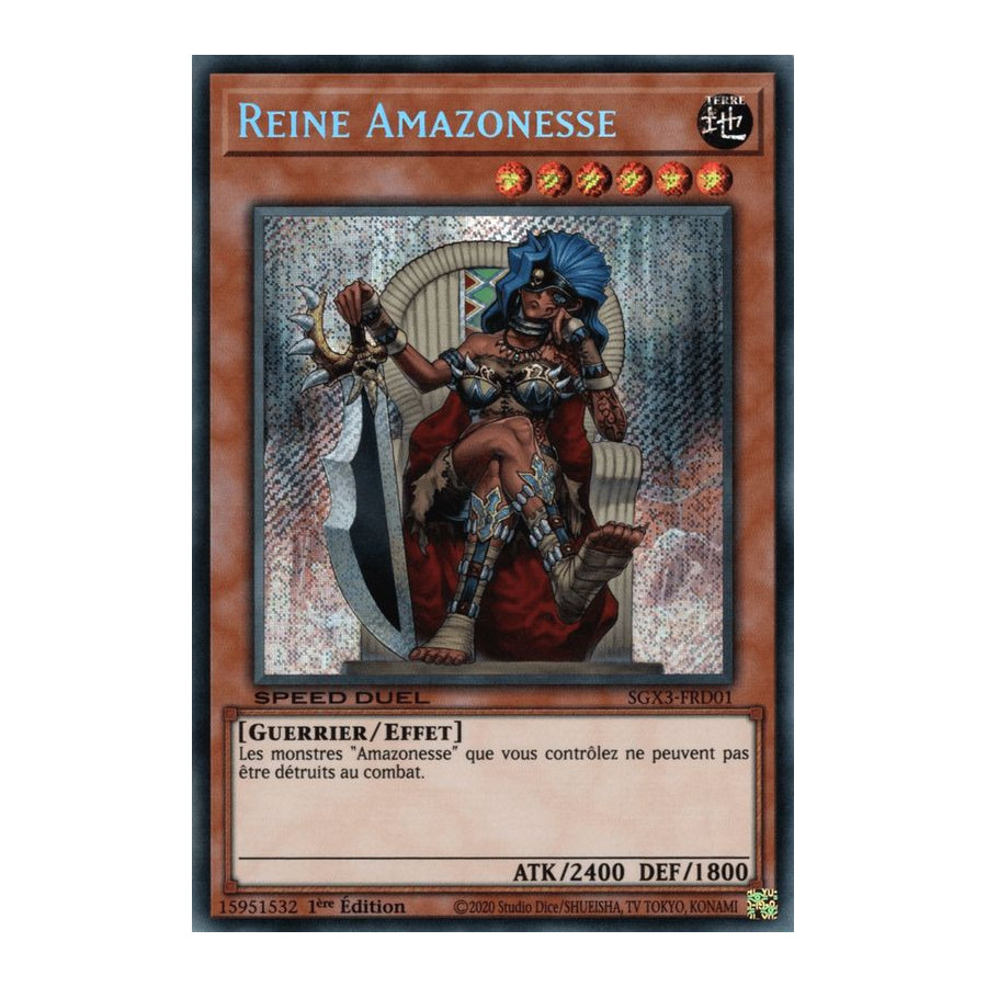 Yu-Gi-Oh TCG SGX3-FRD01 SE Reine Amazonesse Speed Duel GX : Les Duellistes des Ombres