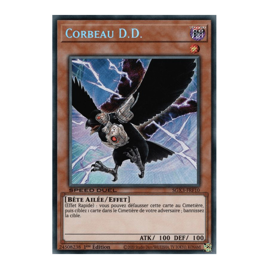 Yu-Gi-Oh TCG SGX3-FRF10 SE Corbeau D.D. Speed Duel GX : Les Duellistes des Ombres