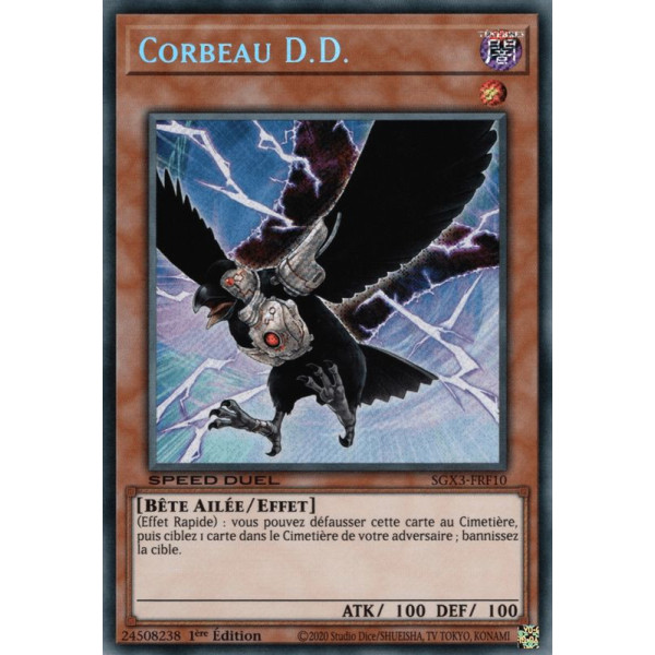 Yu-Gi-Oh TCG SGX3-FRF10 SE Corbeau D.D. Speed Duel GX : Les Duellistes des Ombres