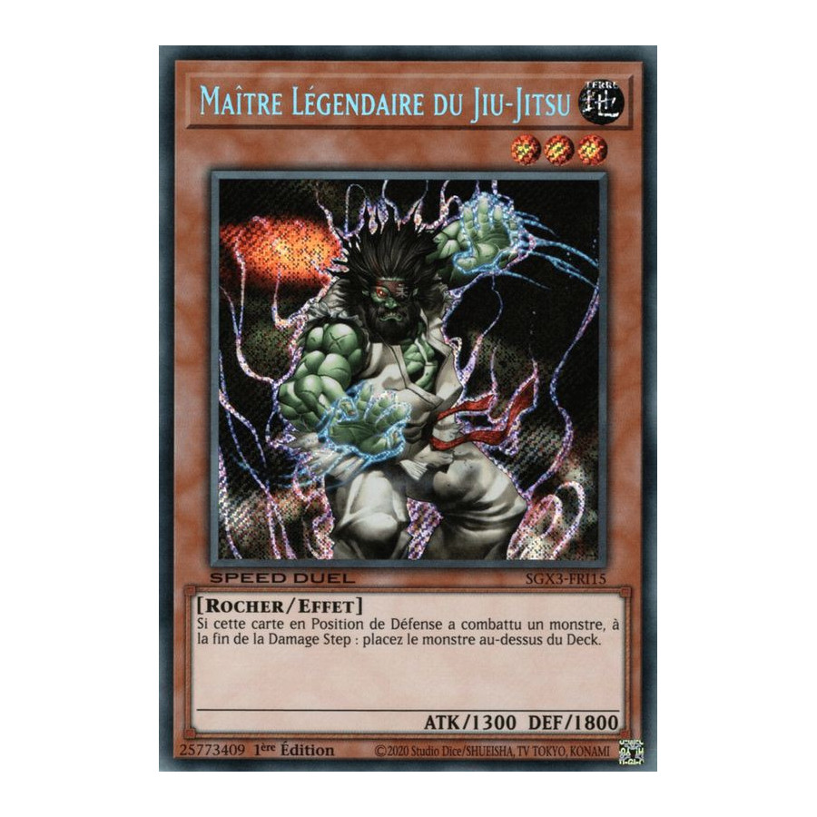 Yu-Gi-Oh TCG SGX3-FRI15 SE Maître Légendaire du Jiu-Jitsu Speed Duel GX : Les Duellistes des Ombres