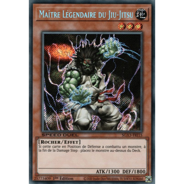 Yu-Gi-Oh TCG SGX3-FRI15 SE Maître Légendaire du Jiu-Jitsu Speed Duel GX : Les Duellistes des Ombres