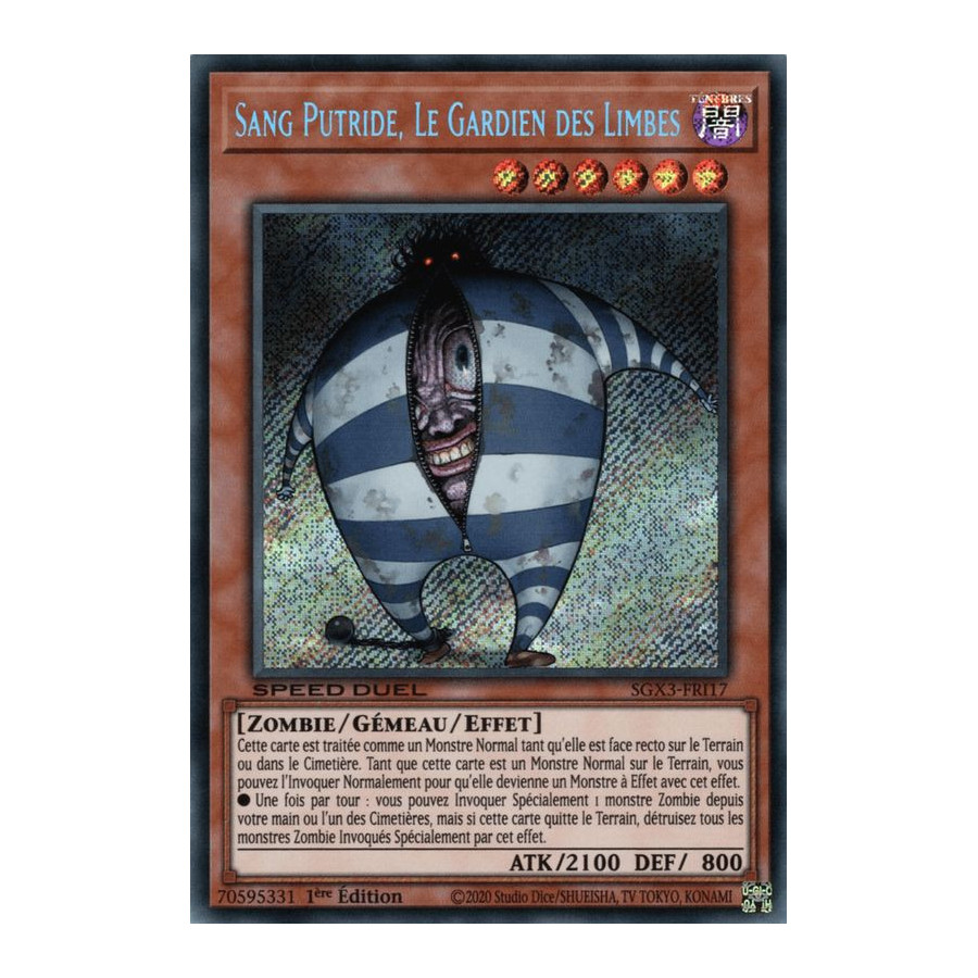 Yu-Gi-Oh TCG SGX3-FRI17 SE Sang Putride, Le Gardien des Limbes Speed Duel GX : Les Duellistes des Ombres
