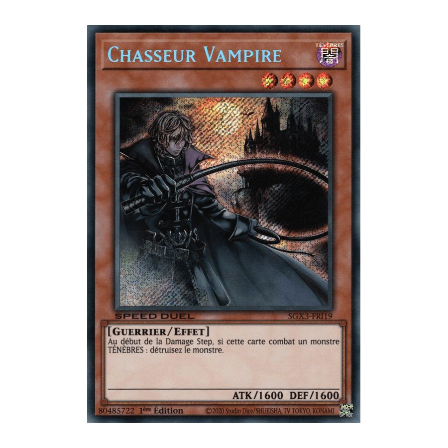 Yu-Gi-Oh TCG SGX3-FRI19 SE Chasseur Vampire Speed Duel GX : Les Duellistes des Ombres