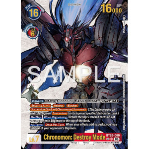 Digimon TCG BT26-060AA2 Chronomon: Destroy Mode AA/2UR TIMELESS BONDS Card Game