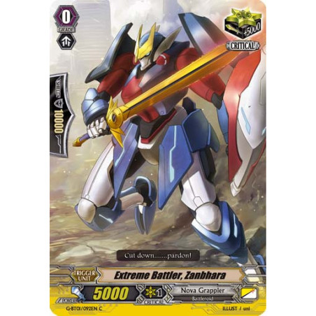 Vanguard_TCG_card_G-BT01_092EN_C_Extreme_Battler_Zanbhara_Generation_Stride