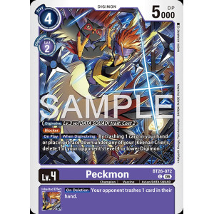 Digimon TCG BT26-072 Peckmon C TIMELESS BONDS Card Game