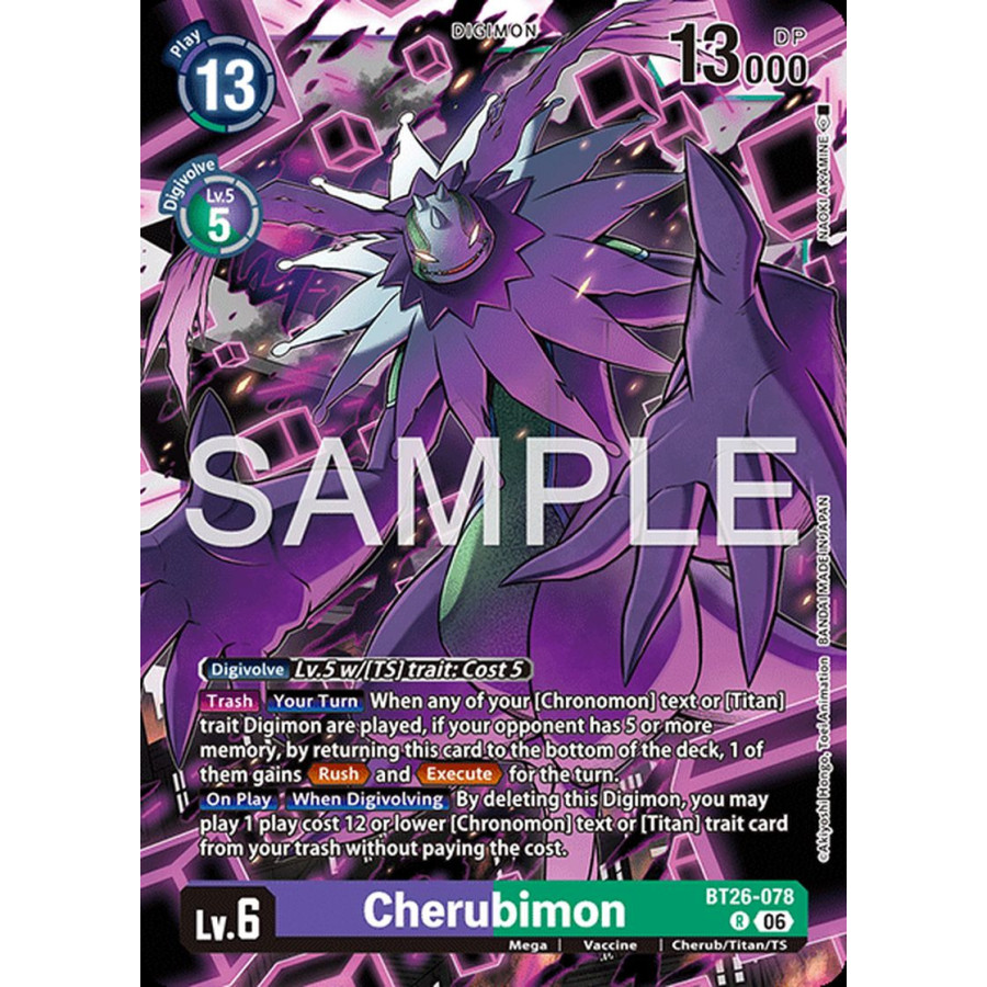 Digimon TCG BT26-078 Cherubimon R TIMELESS BONDS Card Game