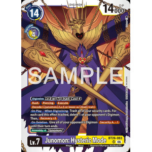 Digimon TCG BT26-083 Junomon: Hysteric Mode SR TIMELESS BONDS Card Game