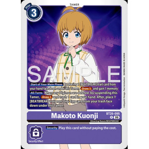 Digimon TCG BT26-095 Makoto Kuonji R TIMELESS BONDS Card Game