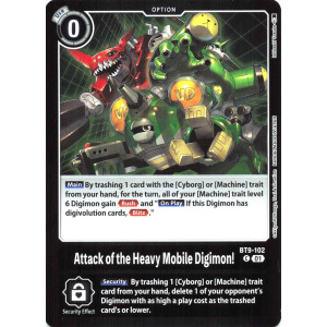 Digimon TCG LM08 BT9-102 Attack of the Heavy Mobile Digimon! C/AA Limited Card Pack FINAL CREST Card Game