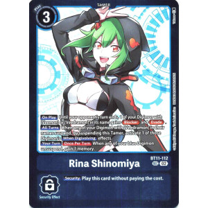 Digimon TCG LM08 BT11-112 Rina Shinomiya SEC/AA Limited Card Pack FINAL CREST Card Game