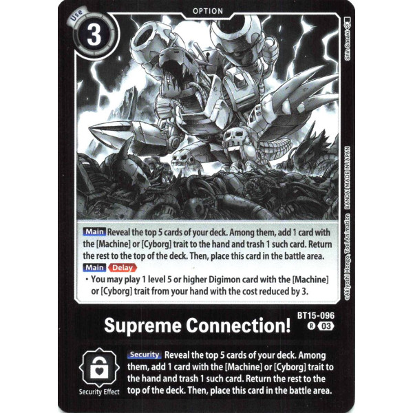 Digimon TCG LM08 BT15-096 Supreme Connection! R/AA Limited Card Pack FINAL CREST Card Game
