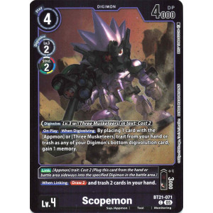 Digimon TCG LM08 BT21-071 Scopemon C/AA Limited Card Pack FINAL CREST Card Game
