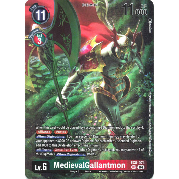 Digimon TCG LM08 EX8-074 MedievalGallantmon SEC/AA Limited Card Pack FINAL CREST Card Game
