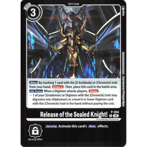 Digimon TCG LM08 P-204 Release of the Sealed Knight! P/AA Limited Card Pack FINAL CREST Card Game