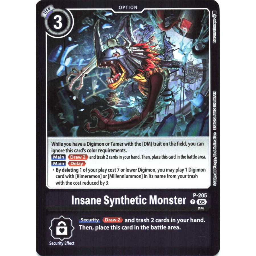 Digimon TCG LM08 P-205 Insane Synthetic Monster P/AA Limited Card Pack FINAL CREST Card Game