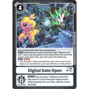 Digimon TCG LM08 P-206 Digital Gate Open P/AA Limited Card Pack FINAL CREST Card Game
