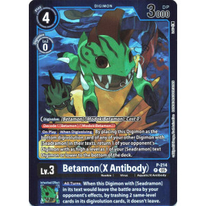 Digimon TCG LM08 P-214 Betamon (X Antibody) P/AA Limited Card Pack FINAL CREST Card Game