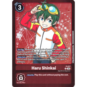 Digimon TCG LM08 P-217 Haru Shinkai P/AA Limited Card Pack FINAL CREST Card Game