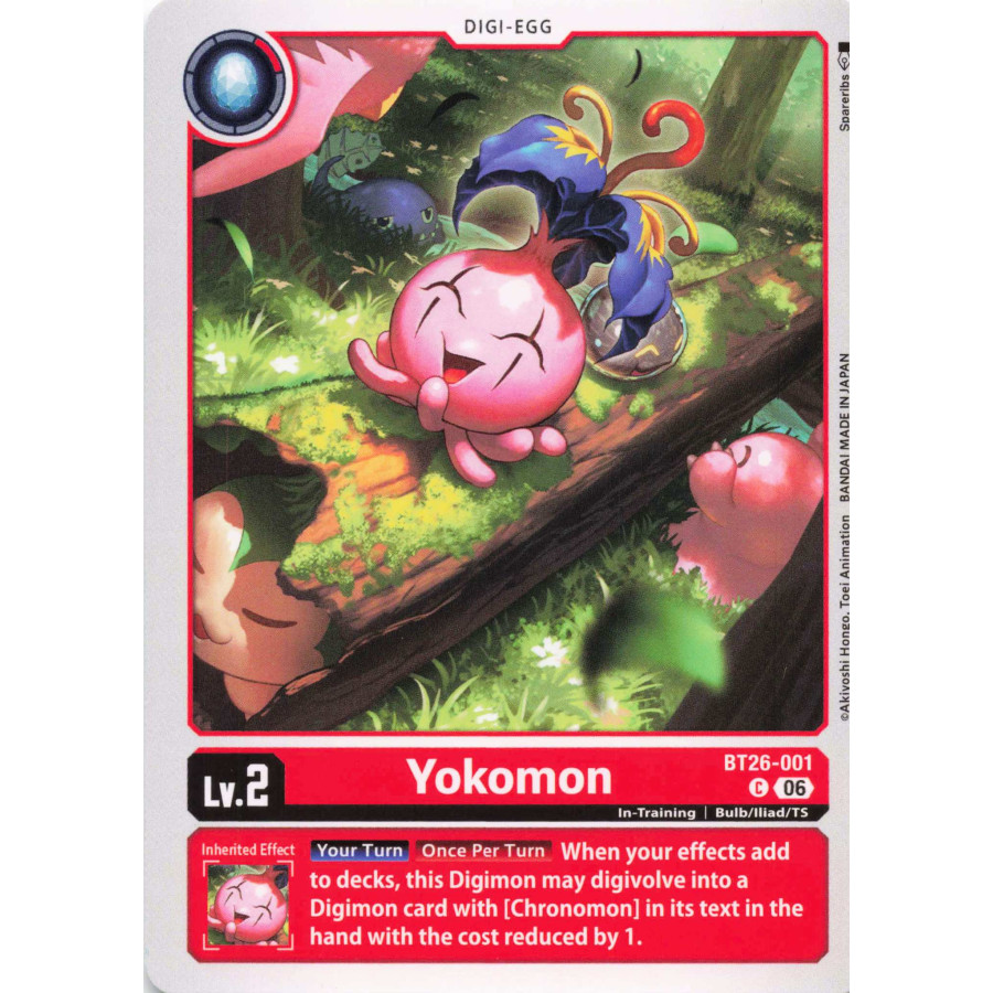 Digimon TCG BT26-001 Yokomon C TIMELESS BONDS Card Game