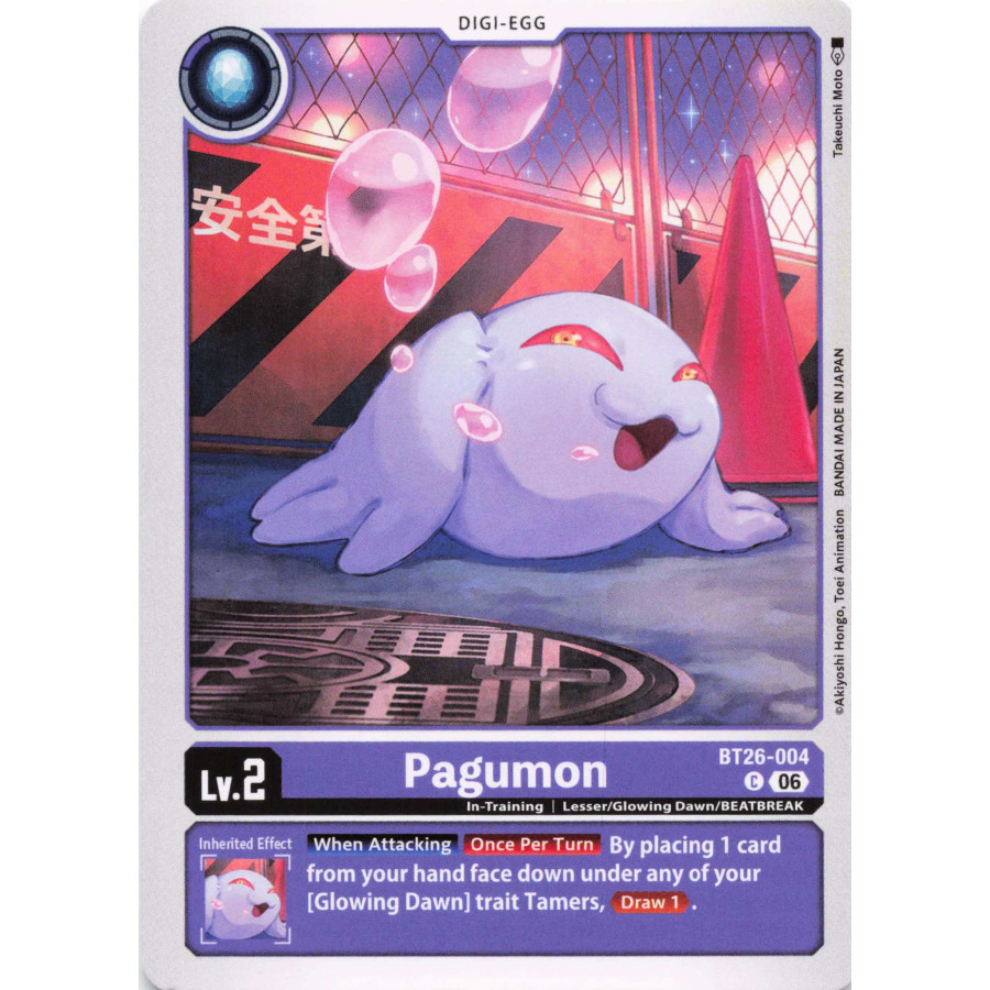 Digimon TCG BT26-004 Pagumon C TIMELESS BONDS Card Game