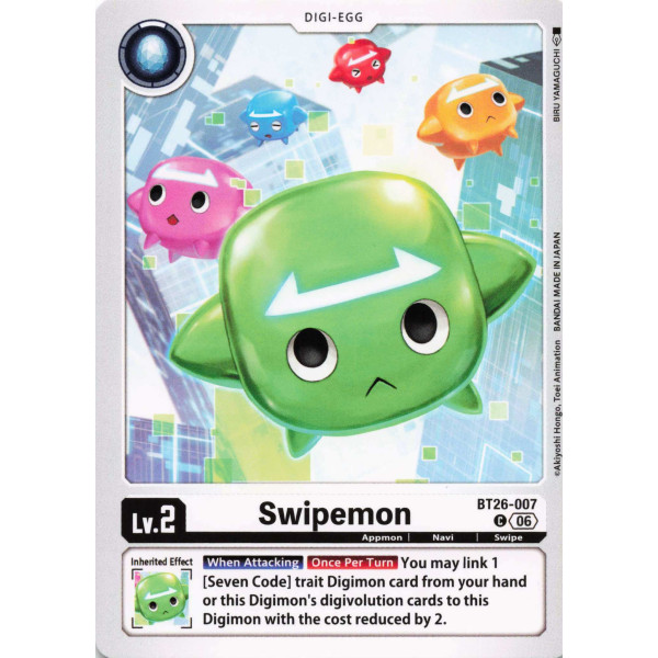 Digimon TCG BT26-007 Swipemon C TIMELESS BONDS Card Game