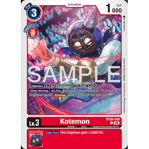 Digimon TCG BT26-008 Kotemon C TIMELESS BONDS Card Game