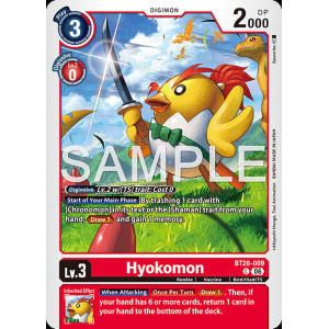 Digimon TCG BT26-009 Hyokomon C TIMELESS BONDS Card Game