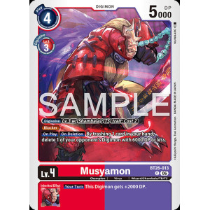 Digimon TCG BT26-013 Musyamon C TIMELESS BONDS Card Game
