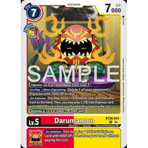 Digimon TCG BT26-014 Darumamon R TIMELESS BONDS Card Game