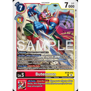 Digimon TCG BT26-015 Butenmon R TIMELESS BONDS Card Game