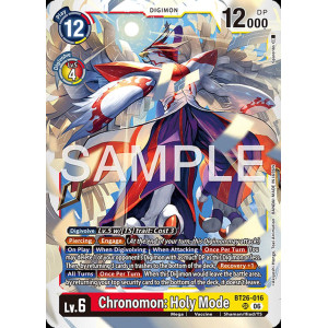 Digimon TCG BT26-016 Chronomon: Holy Mode SR TIMELESS BONDS Card Game