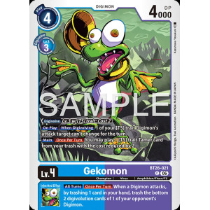 Digimon TCG BT26-021 Gekomon C TIMELESS BONDS Card Game