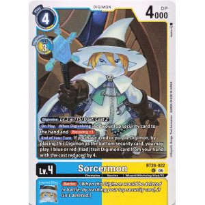 Digimon TCG BT26-022 Sorcermon U TIMELESS BONDS Card Game