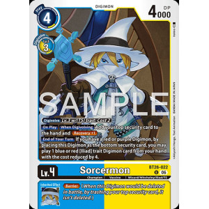 Digimon TCG BT26-022 Sorcermon U TIMELESS BONDS Card Game