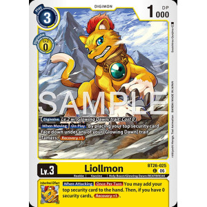 Digimon TCG BT26-025 Liollmon C TIMELESS BONDS Card Game